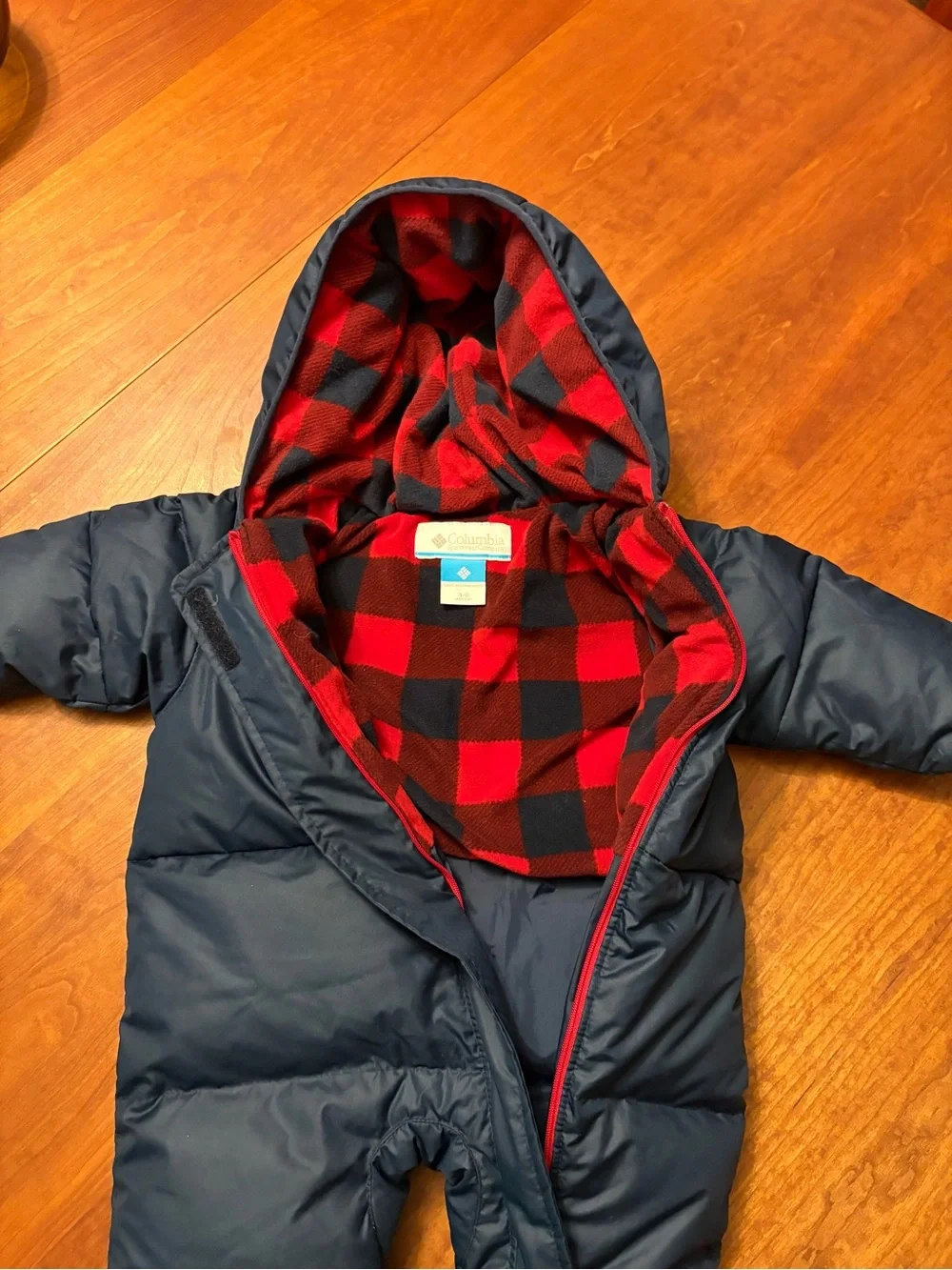 Columbia Red and Black Buffalo Plaid Fleece Pajama Top